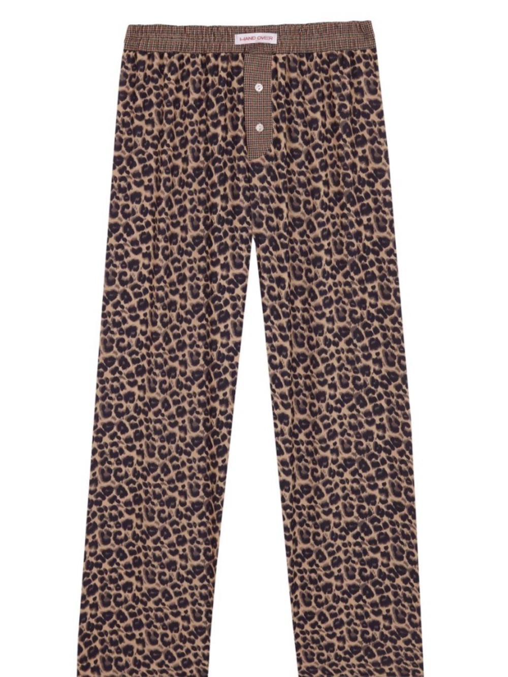 Leopard Print Track Pants - Brown